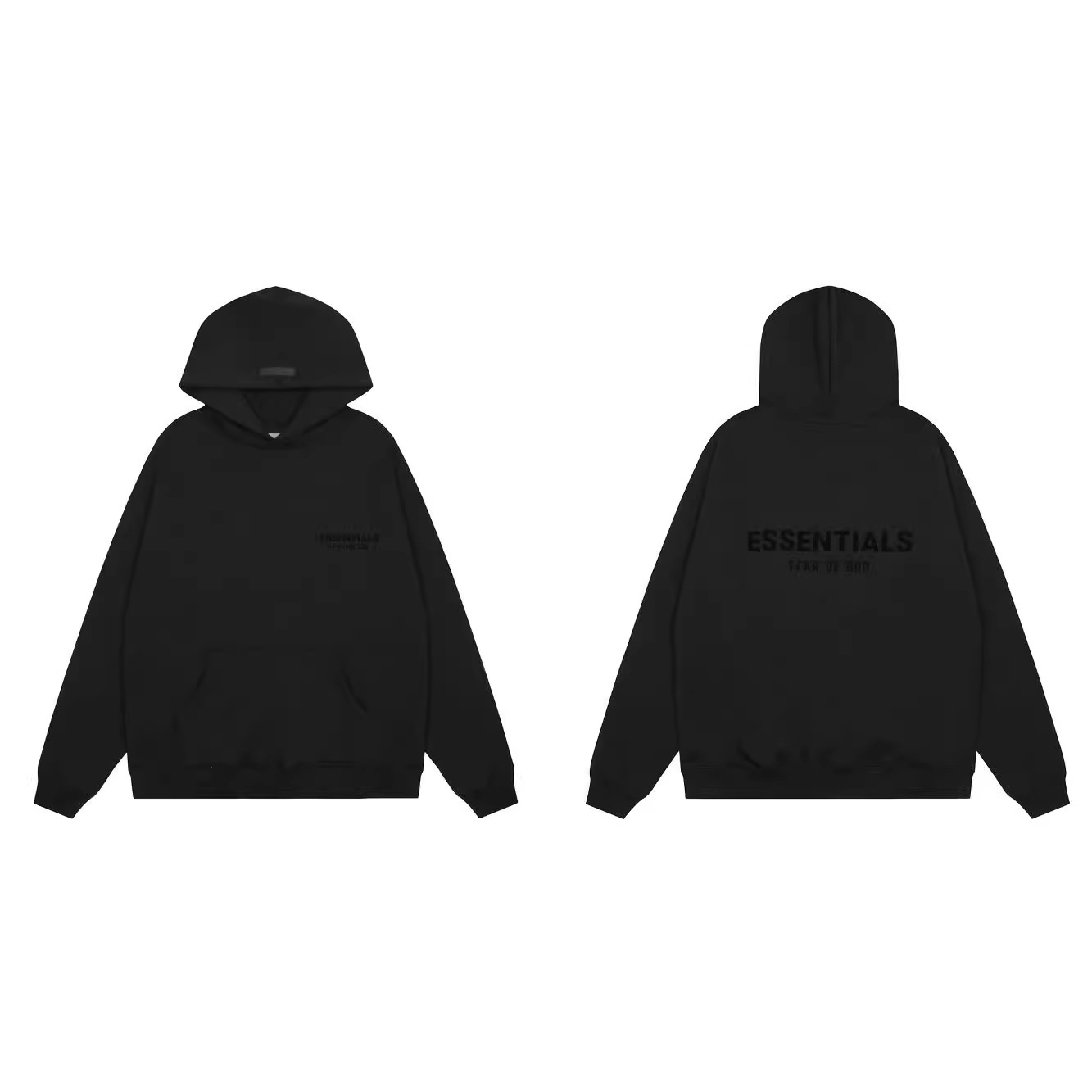 ESSENTIALSFearofGodFOG高品质进口植绒烫画加绒帽衫卫衣卫裤 2