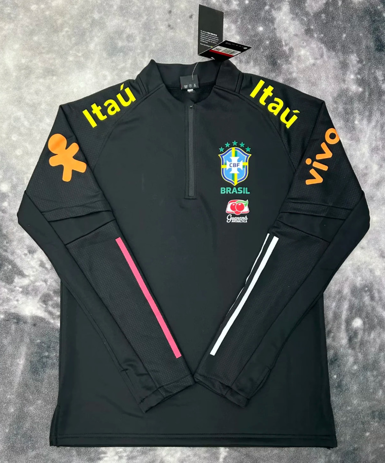 半拉链黑色巴西